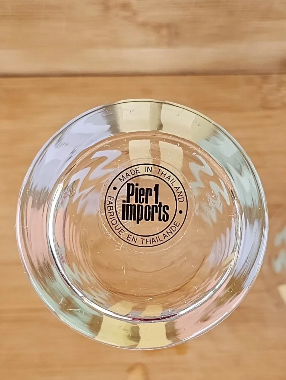 Set of 2 Vintage Pier 1 Imports Ocean 11.5 Tall Slender,Pastel Drinking Glasses